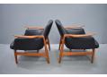 Finn Juhl armchairs model NV53 | Black leather - view 8