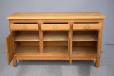 Cottage sideboard in antique oak with brass fittings - view 6
