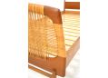 Lovely split cane woven over foot board