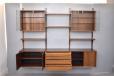 Versatile and practical CADO shelving system in vintage rosewood designed by Poul Cadovius for sale