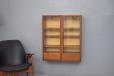 Wall-hanging display cabinet in vintage teak | Randers Mobelfabrik - view 2