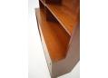 Mahogany wall unit made in Denmark with bookcase top section.