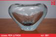 Blue "Heart" vase designed by Per Lutken  - view 1