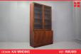 Kai Winding design 2-piece rosewood display cabinet - view 1