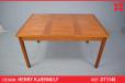 Henry Kjaernulf design teak dining table produced by Vejle Stole & Mobelfabrik - view 1