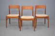 Midcentury Danish Design teak dining chair produced by Korup Stolefabrik