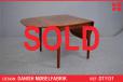Small drop-leaf dining table in vintage rosewood - view 1