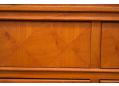 Elm with inlaid walnut veneer 1930s art deco hall chest.