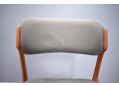 1965 design Erik Buch chair with grey fabric seat.