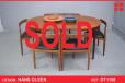 Vintage teak DINETTE suite with 6 chairs by Hans Olsen - view 1