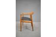 Ash frame desk chair with leather seat produced by Eilersen, Denmark