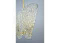 Crystal glass shade ceiling pendant made by Palwa, West Germany.