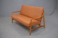 Edvard Kindt-larsen vintage 2 seat sofa model FD117 with leather upholstery - view 3