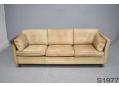 Box frame 3 seat sofa | Ox leather