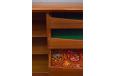 solid joinery of the cutlery drawer made visible by the dovetail corners