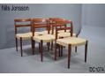 6 vintage rosewood GARMI dininig chairs | Nils Jonsson design