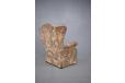 Midcentury danish wingback armchair produced 1940s by Danish Cabinetmaker