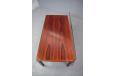 Danish design rosewood coffee table with glass top