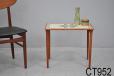 Vintage teak small side table with tiles | Danish design - view 1