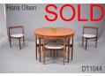 Hans Olsen DINETTE with NEW upholstered chairs - FREM ROJLE