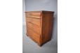 Beautiful oak grain chest of 4 drawers made in Denmark.