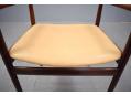 Recent leather upholstered seats with no signs of use.