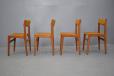 1970s design set of 4 teak dining chairs by Anderstrup Mobelfabrik
