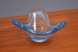 Vintage glass bowl with 3 prongs by per Lutken