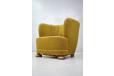 1940s antique club chair produced by Danish Cabinemaker