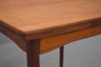 1960s vintage teak dining table with 2 extra leaves for sale
