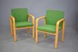 Skandiform beech frame chair wth wool upholstered seat and back