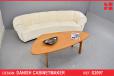 Impressive curved frame kidney sofa by Danish Cabinetmaker - view 1