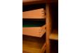 Large model 156 teak sideboard with sliding tambour doors by Bernhard Pedersen & Son