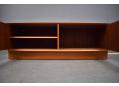 2 cupboard door TV unit /  stand in teak by Carlo Jensen.