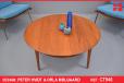 Vintage teak circular lounge table | Peter Hvidt & Orla Molgaard design - view 1