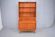 Teak writing desk wall unit with sliding doors | Johannes Sorth - view 5