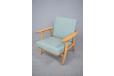Cigar armchair in light oak produced 1955 by Getama