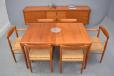 Vintage teak Henry W Klein dining table and chairs set | BRAMIN - view 4