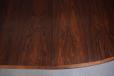 Vintage oval extending dining table in rosewood designed by Arne Vodder model 212 for sibast