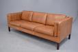 Model 78 vintage 3 seater box leather sofa | Gunnar Grandt - view 6
