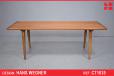 RARE Hans Wegner design vintage teak & oak AT11 coffee table - view 1