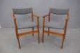 Matching pair of carver armchairs produced 1970s by Anderstrup Mobelfabrik