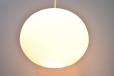 Opaline glass shade 1960s pendantin oval shape for sale.