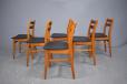 Set of 6 chairs with refurbished frames and seats