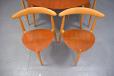 Heart shaped chair seats gave the set it's name. Chairs model FH4103