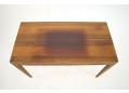 Brazilian rosewood desk with 2 locking drawers and minimalist design