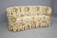 Vintage Danish design 3 seater kidney sofa in floral upholstery