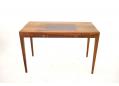Midcentury Danish rosewood desk with 2 locking drawers for sale	