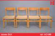 Vintage beech frame dining chairs from DUX, Sweden - view 1