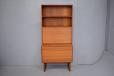Vintage Arne Hovmand Olsen design wall unit on square midcentury legs produced by Mogens Kold